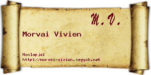 Morvai Vivien névjegykártya