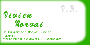 vivien morvai business card